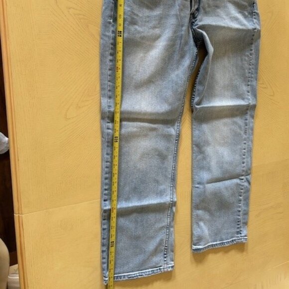 Levi’s 514 Jeans Mens 38x30 Faded Blue Denim Straight Stretch Fit - Picture 6 of 16